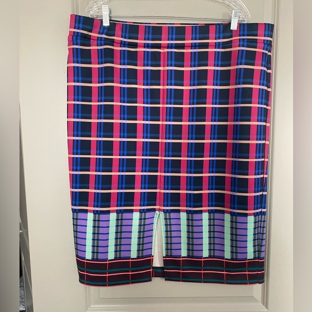 Multi color pencil skirt